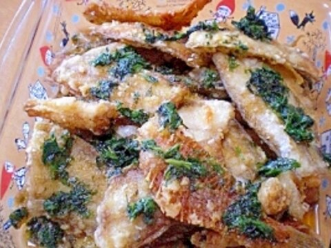 魚を食べよう！「大葉ドレッシング和え魚のから揚げ」